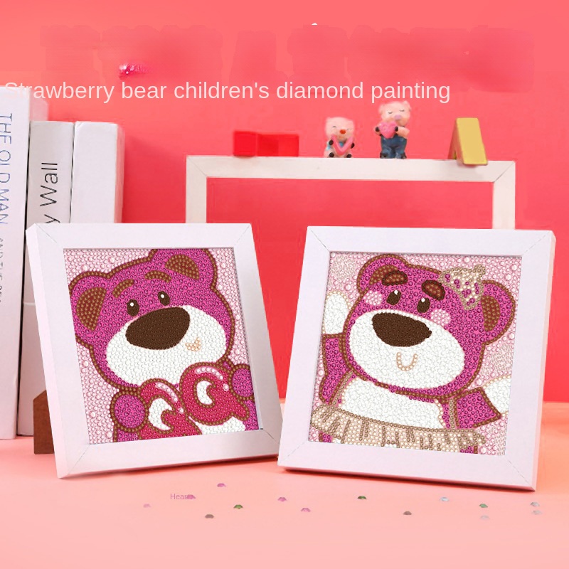 Tranh Đính Đá Tự Làm cho bé Hình Sanrio Dễ Thương sticker đính đá cho bé tranh đính đá cha mẹ