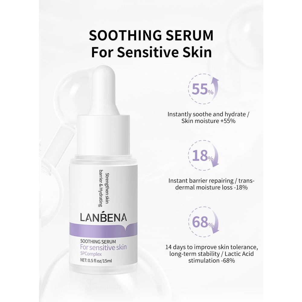[2 bottles ]Lanbena Serum Moisturizing hyaluronic acid Serum & Repair Damaged Skin Serum (15ml+15ml)