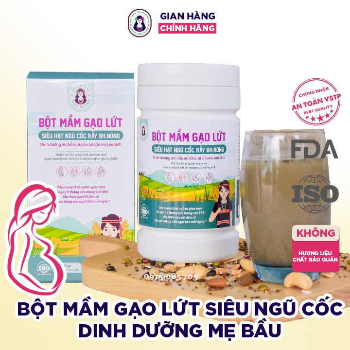 Bột Mầm Gạo Lứt, Bột Ngũ Cốc, Cô Gái Bhnong, Lợi Sữa Mẹ Bầu [HOẢ TỐC]