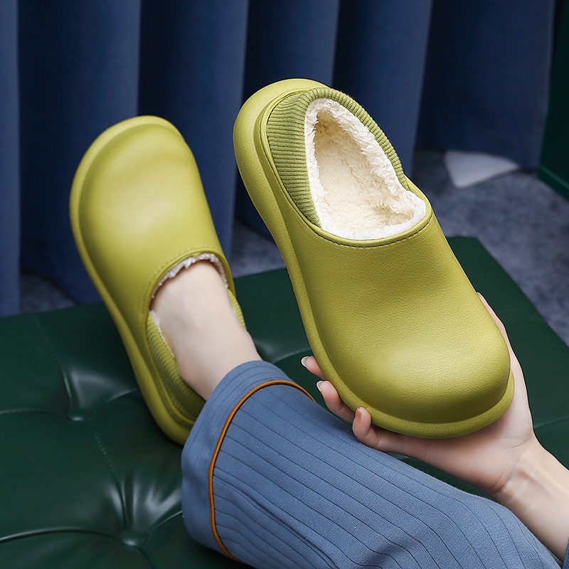 Tikp Dép Cotton Đi Trong Nhà Chống Nước 4 Màu Size 34-45 HZ-1688-6539 Cho Cặp Đôi