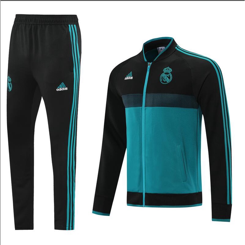 Áo Khoác Bóng Đá Dài Tay Hai Tông Màu Xanh Dương Cổ Điển Real Madrid 2022 / 23 Chất Lượng Cao | Jersey