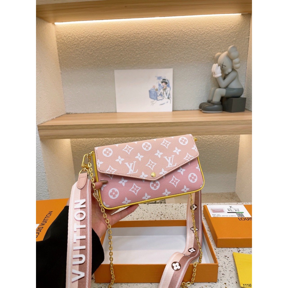 Set túi 3 món bì thư hồng xinh size 20cm fullbox