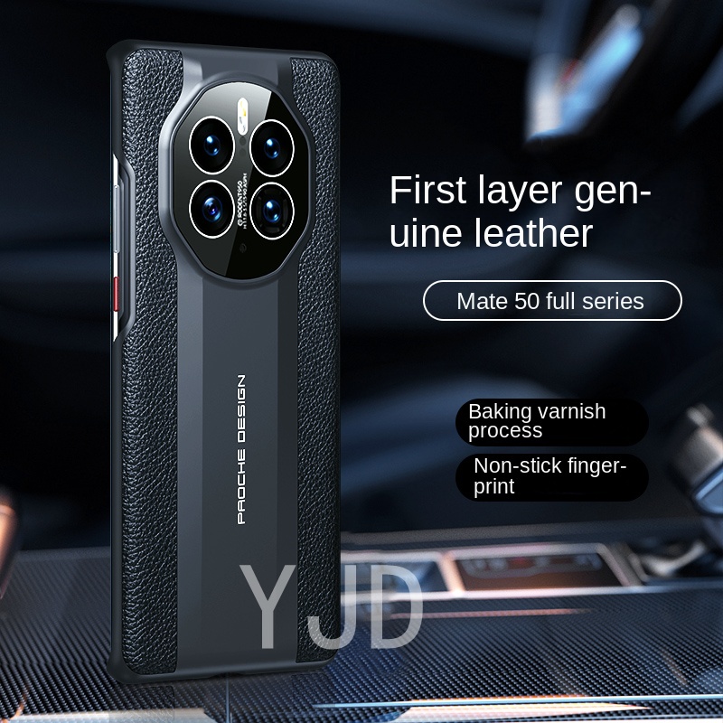 Ốp Điện Thoại Da Thật Chống Sốc / Dấu Vân Tay Cho Huawei Mate 50 Pro Mate 50 RS