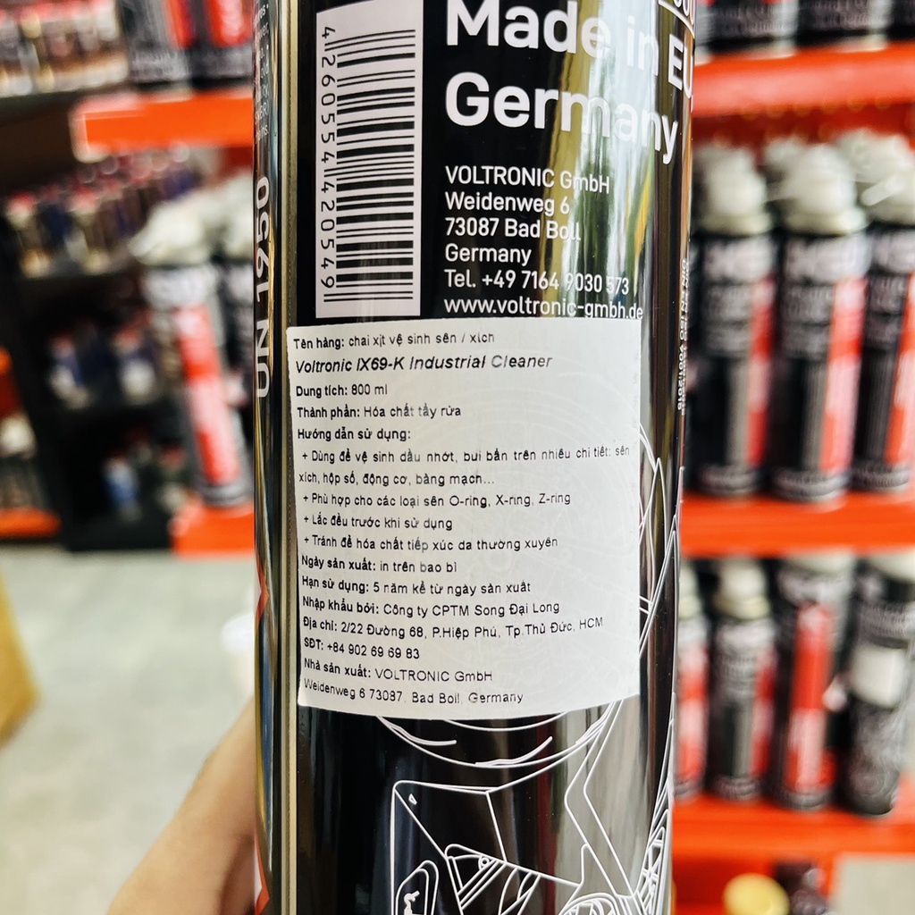 Combo Vệ Sinh Sên Voltronic IX69 800ML Và Dưỡng Sên Voltronic IX50 600ML