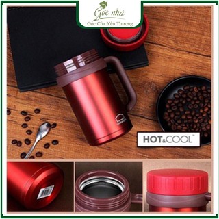 Cốc giữ nhiệt lock&lock có tay cầm 500ml. cốc giữ nhiệt chất liệu thép không gỉ cao cấp