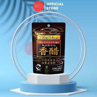 Dấm đen giảm cân Nhật Bản Orihiro túi 216 viên, viên uống giảm cân giấm đen Orihiro
