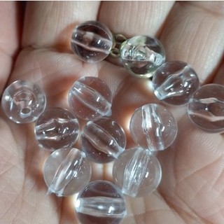 10/25/50gam hạt nhựa tròn màu trắng trong 10mm