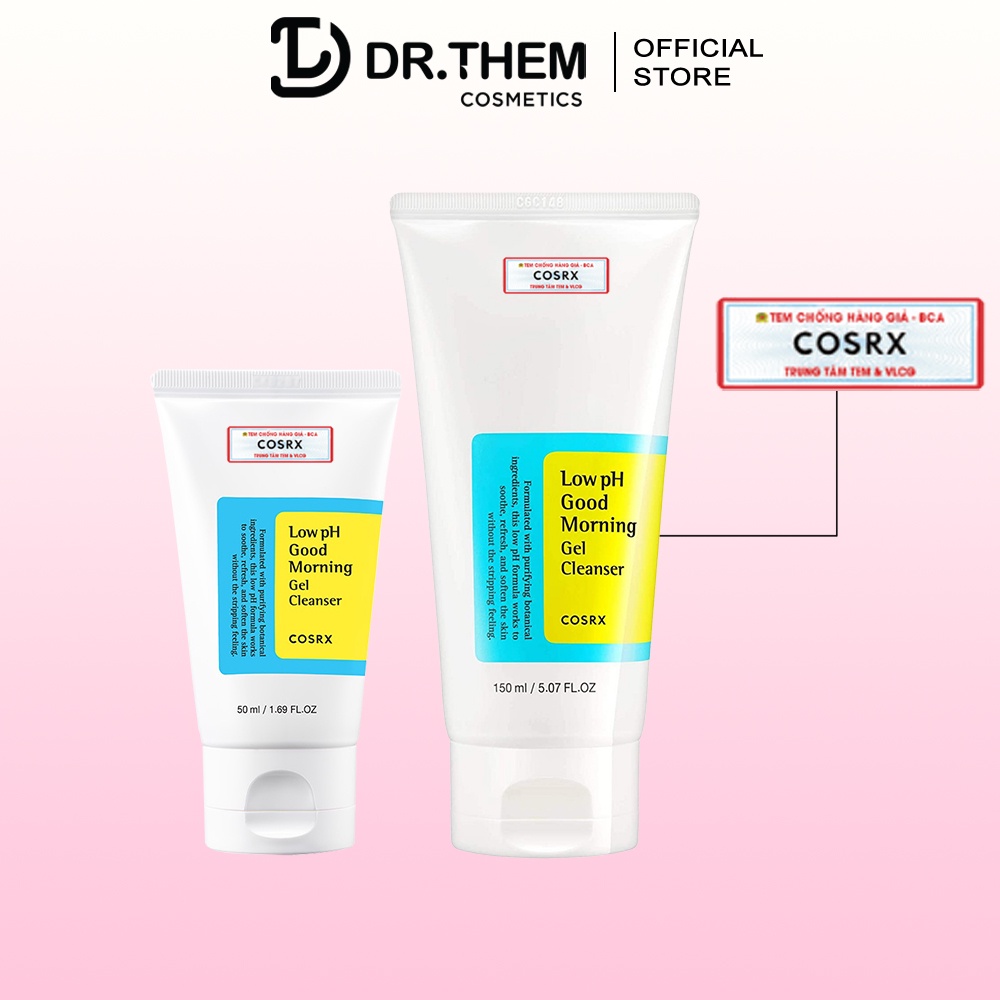 Sữa Rửa Mặt Cosrx Low pH Good Morning Gel Cleanser 150ml - Chiết Xuất Từ Dầu Cây Tràm Trà