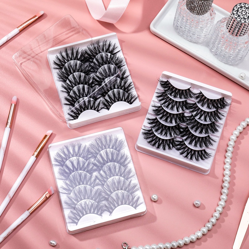 Set 5 Cặp Lông Mi Giả Dài Và Dày Tự Nhiên