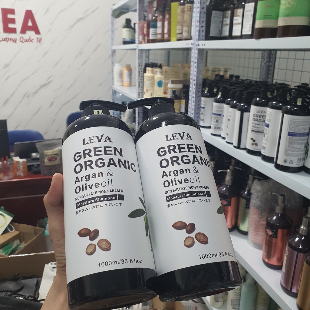 Dầu gội phục hồi kiềm dầu sạch gàu, hương thơm nước hoa cặp gội xả GREEN ORGANIC 500ml -1000ml chính hãng