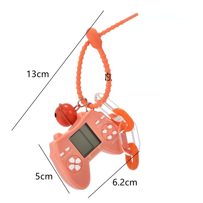 Móc Khóa Gắn Máy Chơi Game Tetris Mini Sáng Tạo