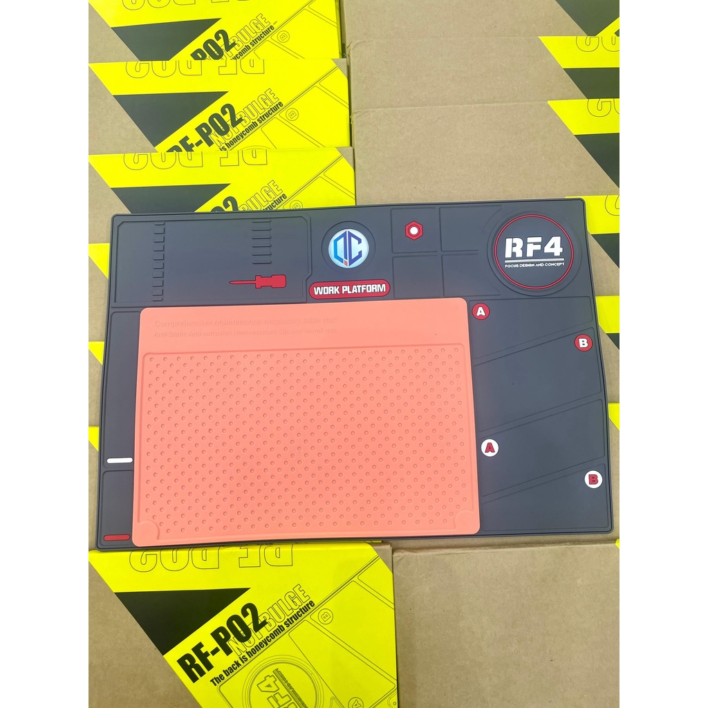 Cao su lót kỹ thuật gắn kính hiển vi RF4 RF-P02/ Thảm lót kỹ thuật