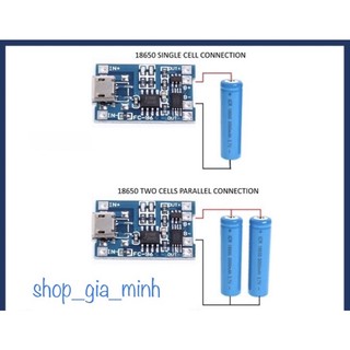 Mạch sạc pin18650 1A TP4056 có bảo vệ