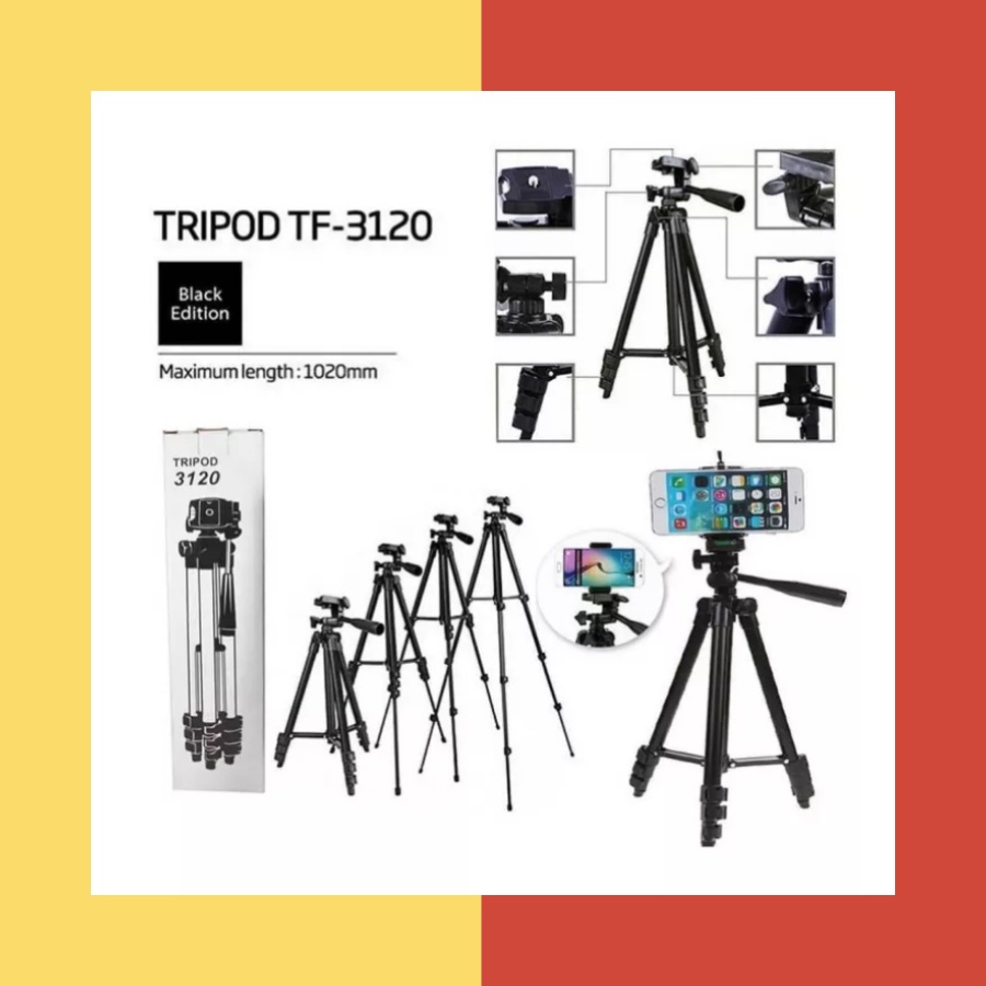 Gậy 3 chân chụp hình máy ảnh, điện thoại Tripod TF - 3120 loại tốt