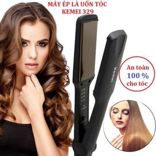 Máy ép tóc duỗi tóc là tóc kemei-329 - máy tạo kiểu tóc mini cầm tay đa năng