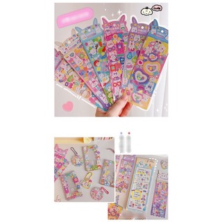 Sticker trang trí toploader lấp lánh SK16