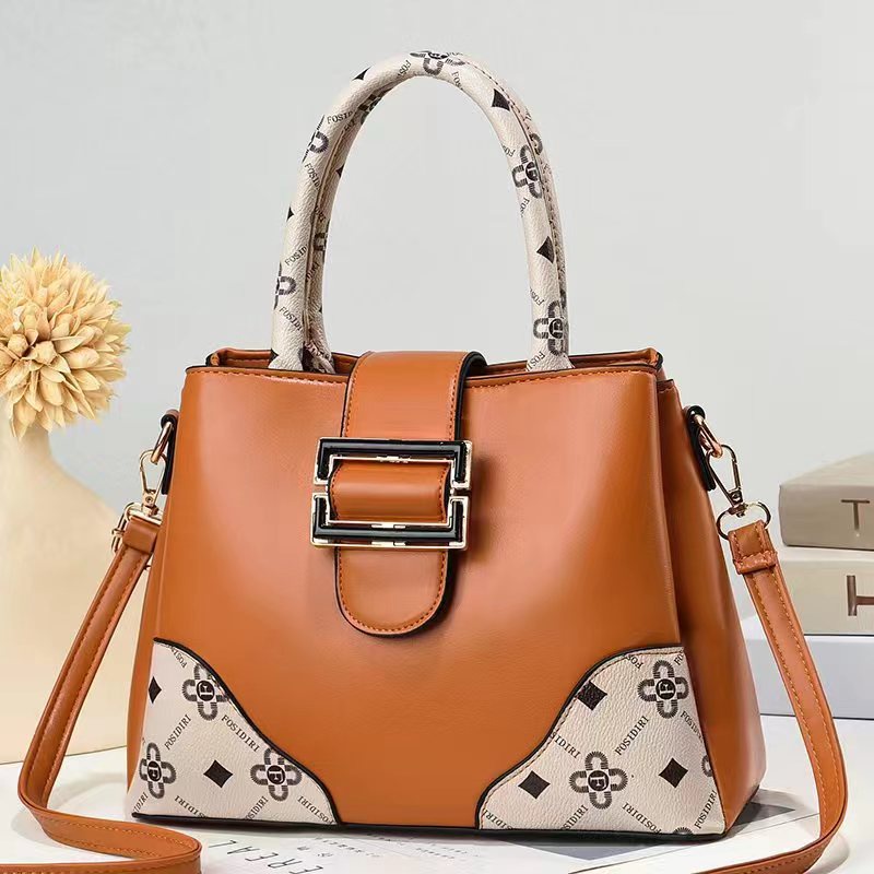 Ielgy Túi Đeo Chéo Màu Tương Phản Đơn Giản Thời Trang Dễ Phối Đồ Cho Nữ