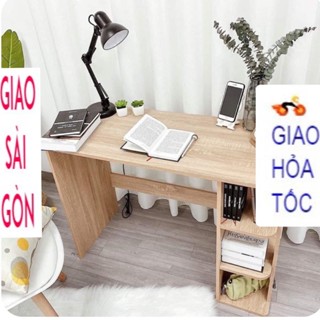 Bàn làm việc bàn học sinh gỗ MDF kết hợp kệ sách tiện dụng mẫu mới MÃ 02