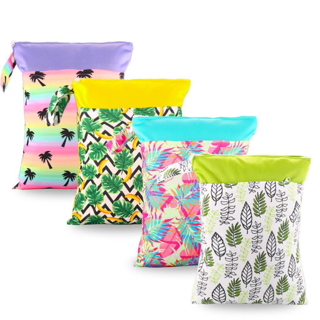 Túi Đựng Tã Ướt 30 * 40CM Chống Thấm Nước Có Thể Tái Sử Dụng