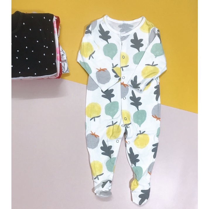 SLEEPSUIT COTTON XUẤT DƯ MIX HÃNG SIZE 12M