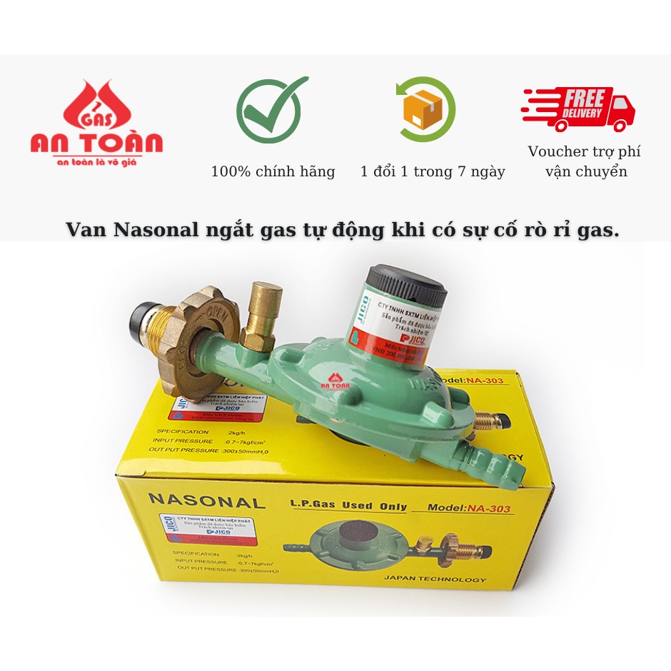 VAN GIÁ RẺ ĐIỀU ÁP NGẮT GAS TỰ ĐỘNG NASONAL