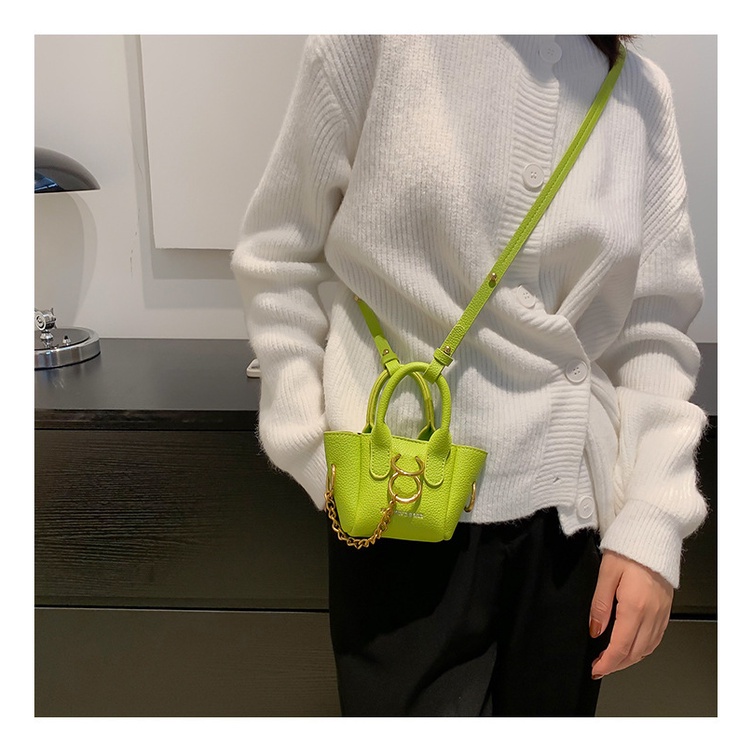 Fanli Túi Đeo Chéo Vai Hình Tròn Nhỏ Nhắn Phong Cách Hàn Quốc Thời Trang Thu Đông Dành Cho Nữ