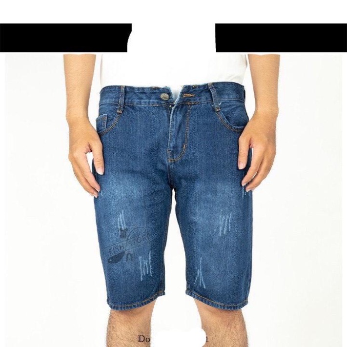 Quần short jean nam pabako  + rách, trơn , xước + size 28-36 !!