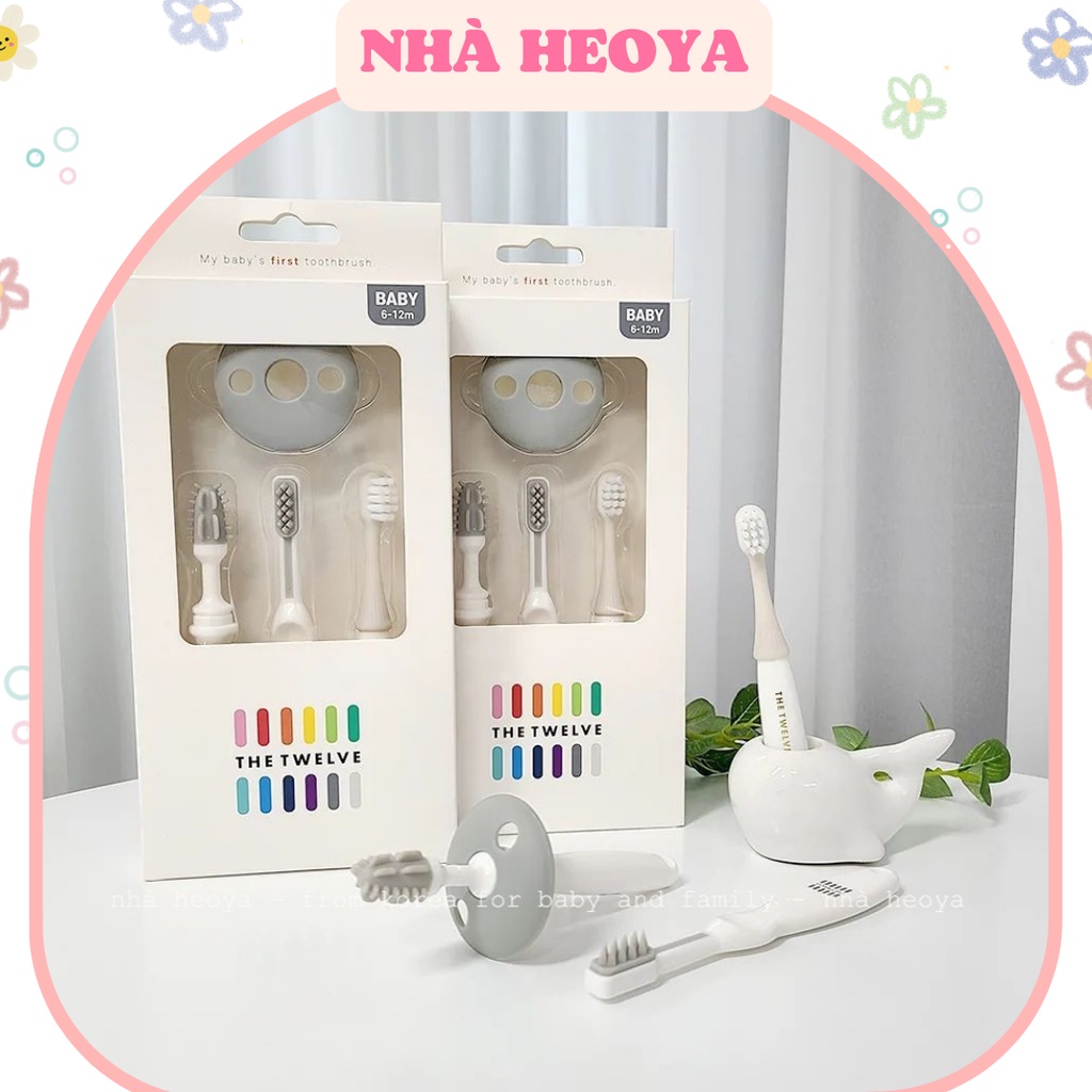 SET 3 BÀN CHẢI THE TWELVE CHO BÉ TỪ 6-36M