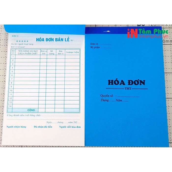 Hoá đơn bán lẻ 2 liên