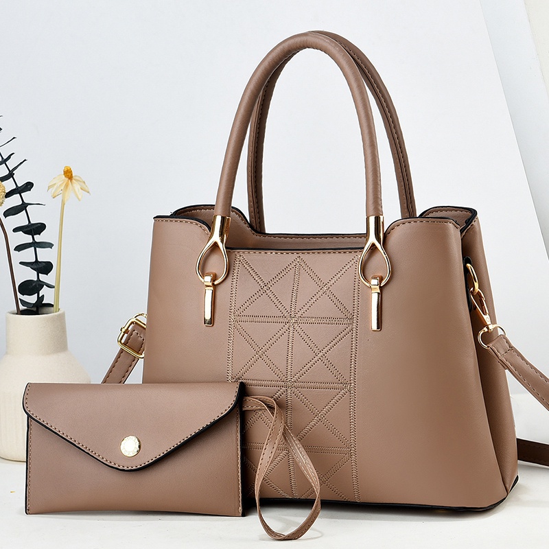 Túi Đeo Chéo Màu Trơn Phong Cách Hàn Quốc Cho Nữ