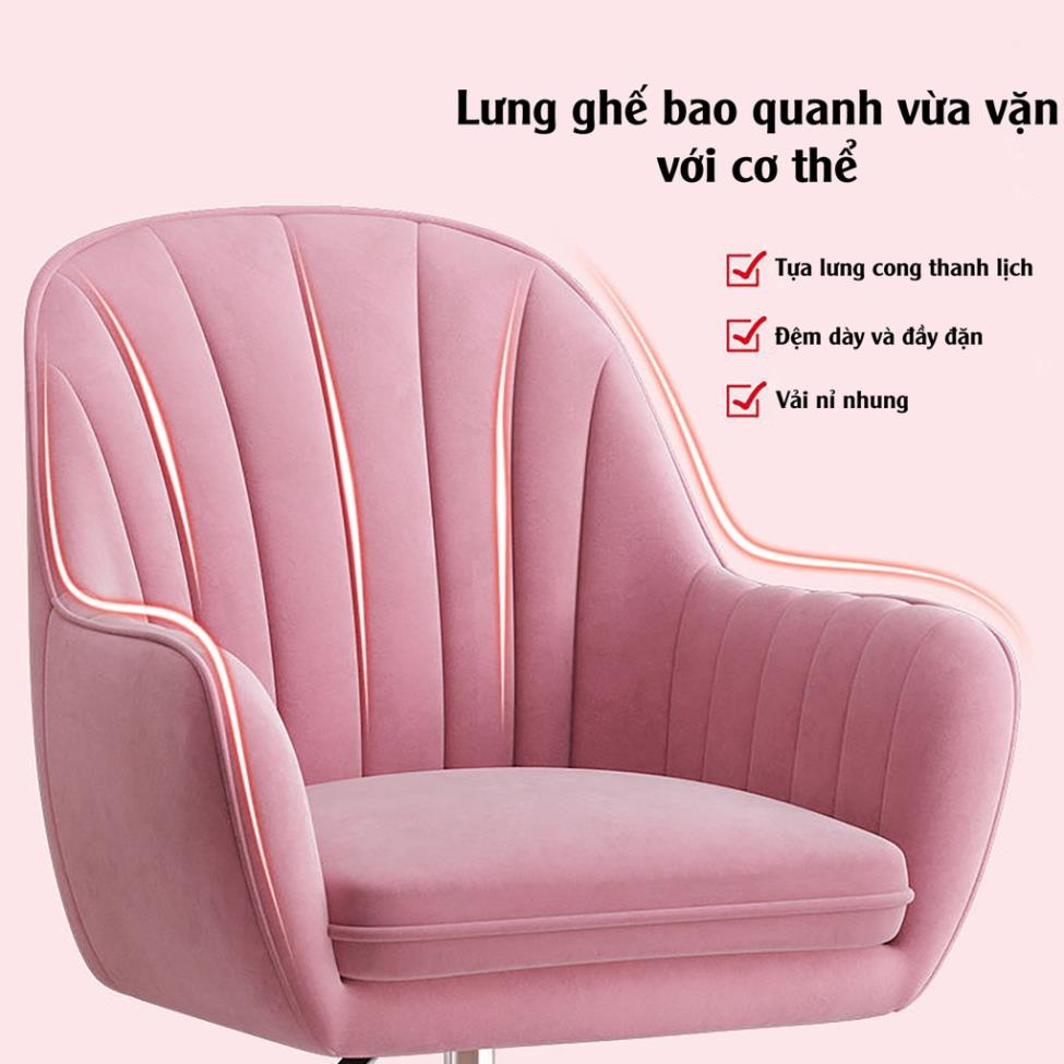 Ghế Xoay Trang Điểm Decor Spa Có Thể Điều Chỉnh Lên Xuống, Ghế Xoay Văn Phòng Học Tập Làm Việc | BigBuy360 - bigbuy360.vn