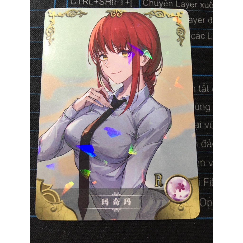 Thẻ bo góc nhân vật Makima – Chainsaw Man NS-07 – R