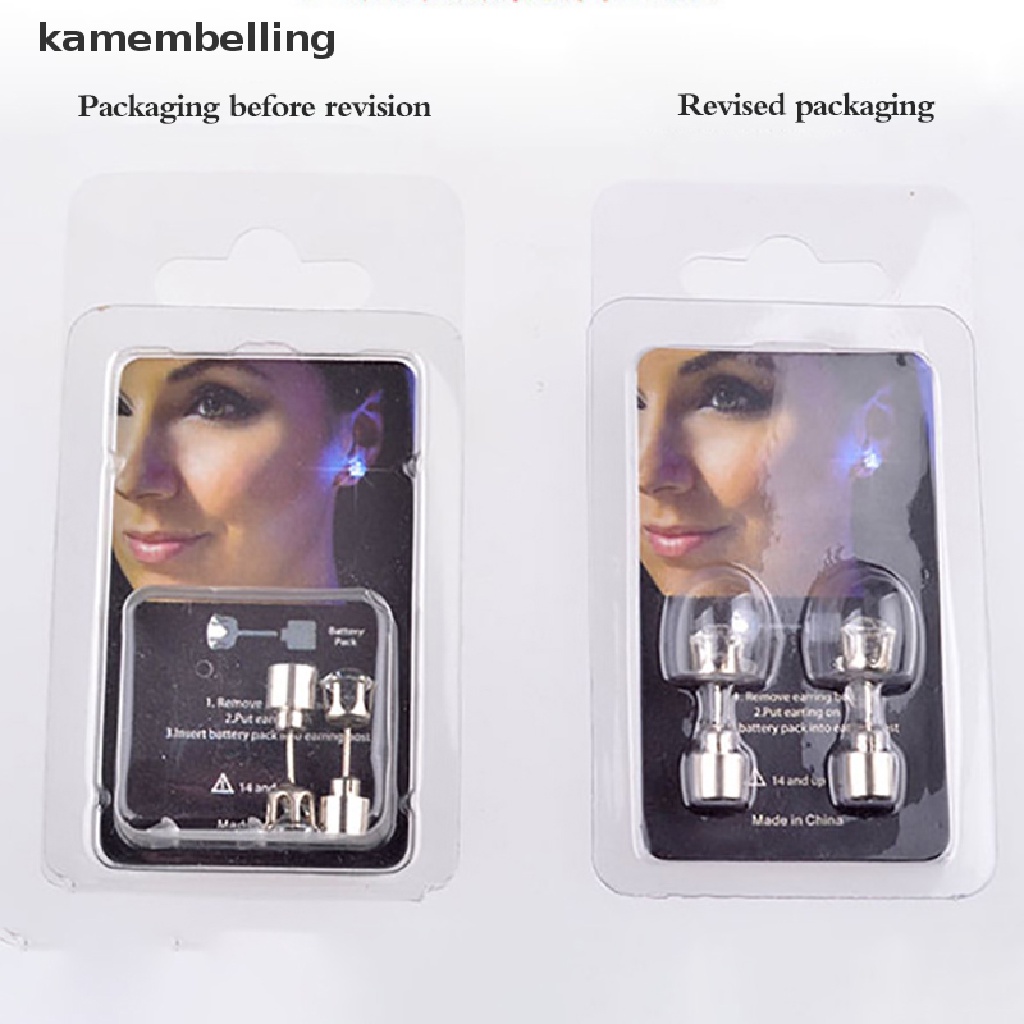 Bông Tai Đinh Tán Có Đèn LED Phát Sáng Độc Đáo