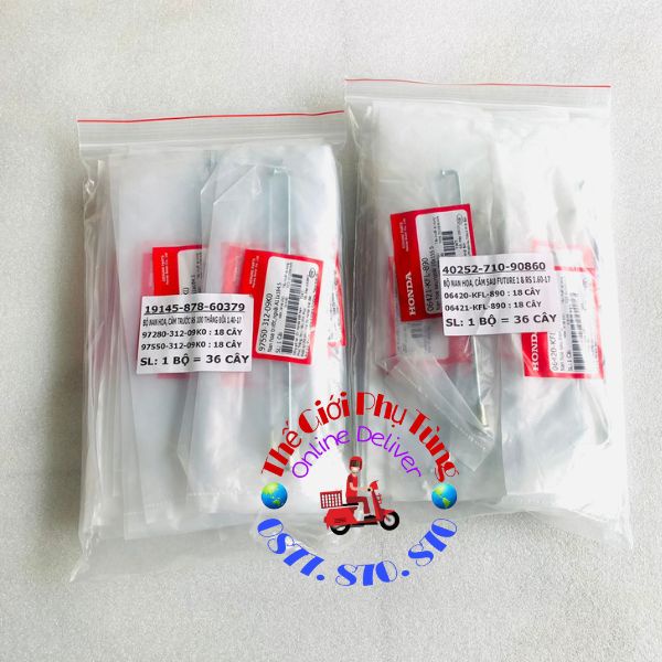 Bộ căm  trước sau Dream - Wave - ZX - RS - Future 1 - S110 Zin honda Việt Nam