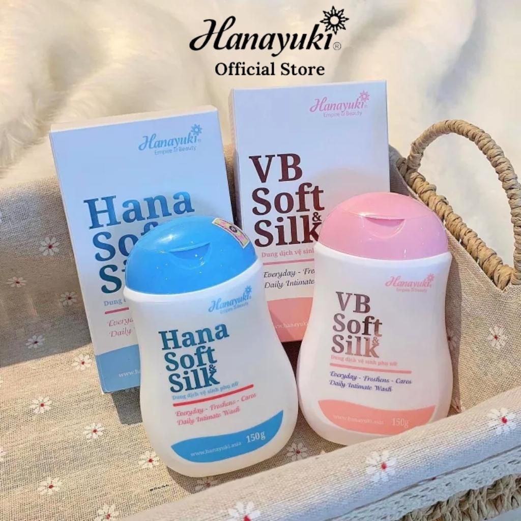 Dung Dịch Vệ Sinh Phụ Nữ VB Soft Silk Chính Hãng – Hana Soft Silk Hanayuki Chính Hãng Giúp Khử Mùi Vùng Kín 150g VS02