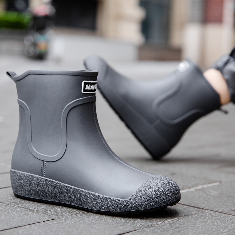 Giày Bốt Cao Su Đi Mưa Chống Trượt / Thấm Nước Thời Trang 2022 Cho Nam