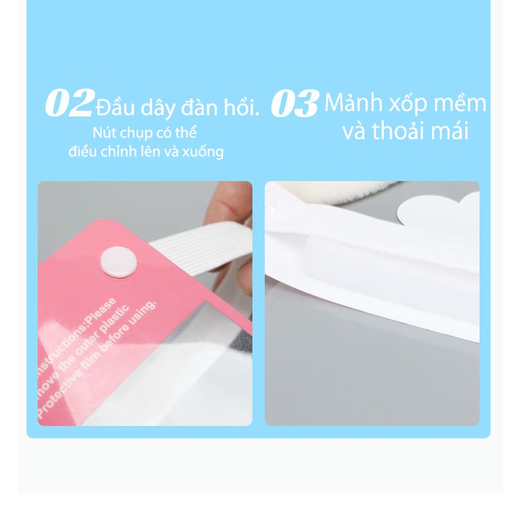 (Hàng Mới Về) Mặt Nạ Trong Suốt Bảo Vệ Mặt, Mắt chống bụi bẩn Cho Bé, Có Dây Đeo Co Giãn Dành Cho Trẻ Em