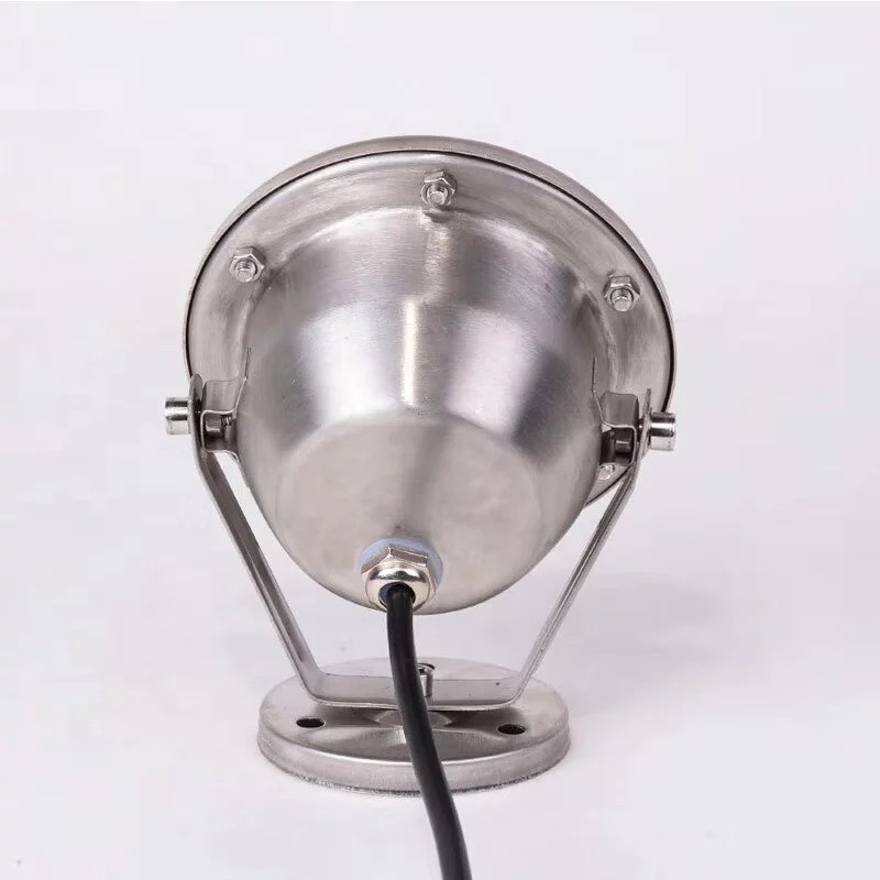 Đèn LED âm nước 12W, Điện 24V AC, INOX 304. Tiêu chuẩn IP 68. Dùng chiếu bể cá, hồ bơi... Bh 12 tháng