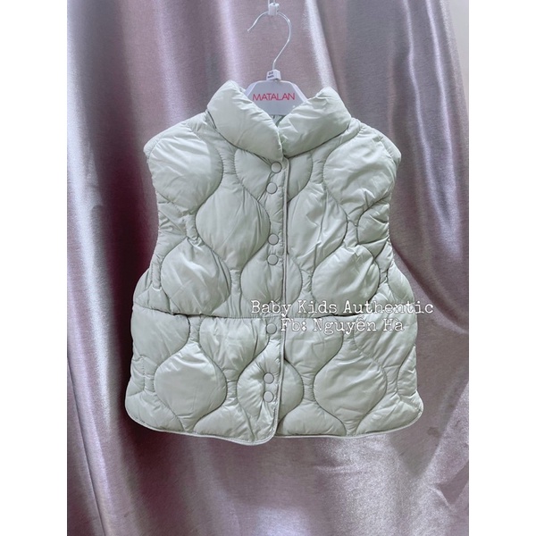 Áo gilê trần bông bé gái sz 12/18m 18/24m 4/5y