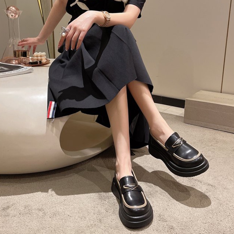 Ielgy Giày Đế Dày In Chữ Tiếng Anh Cho Nữ