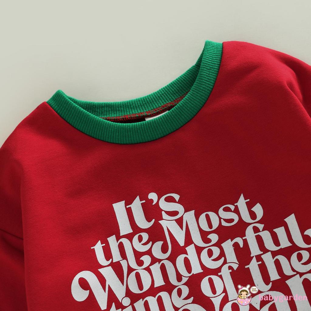 Áo Liền Quần Tay Dài In Chữ Cho Bé 0-18 Tháng Tuổi