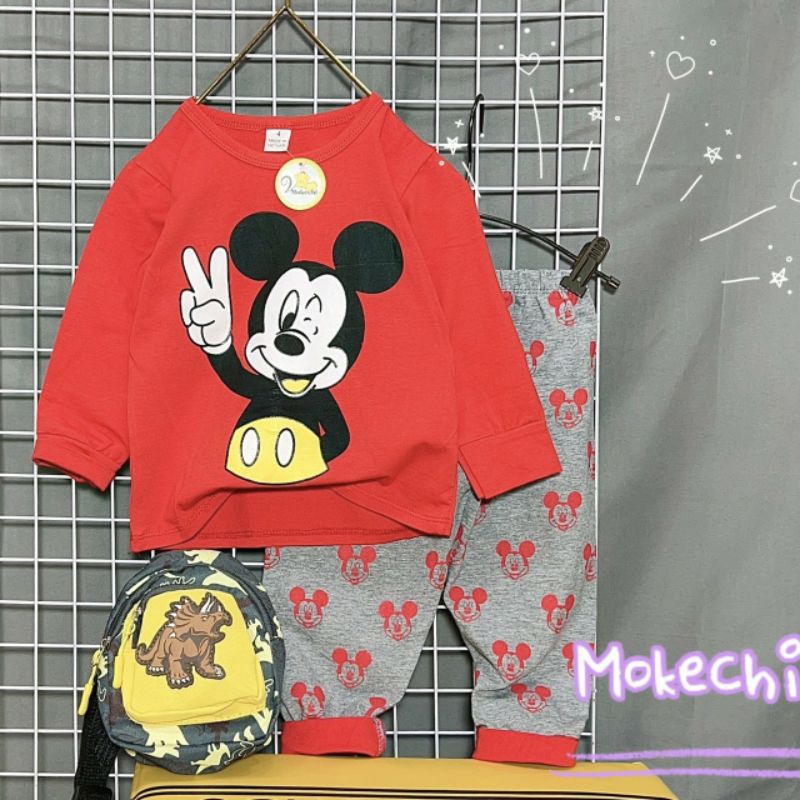 Bộ Dài Tay Bé Trai Cotton 4 Chiều Hàng Đẹp 8-20kg