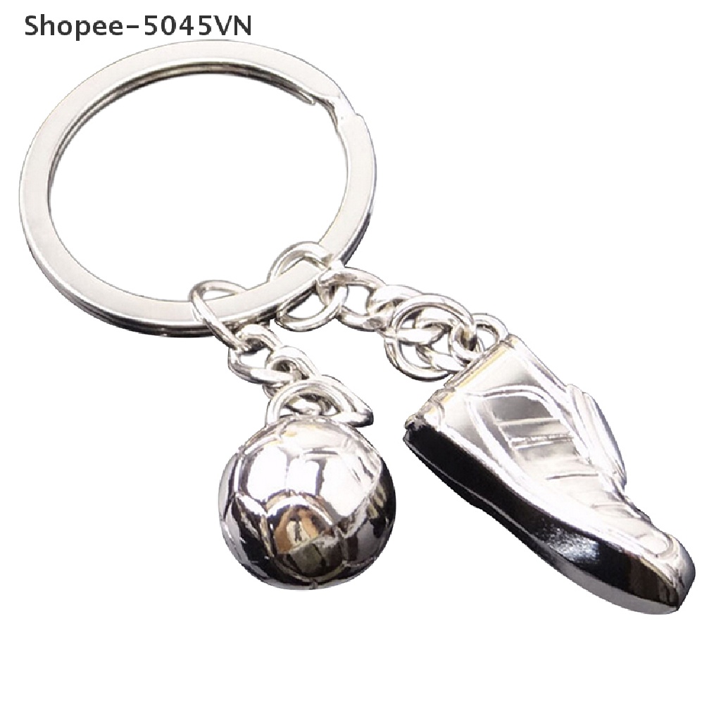 [Hàng Có Sẵn] Móc Khóa Kim Loại Hình Giày Bóng Đá 3D Dễ Thương (H)