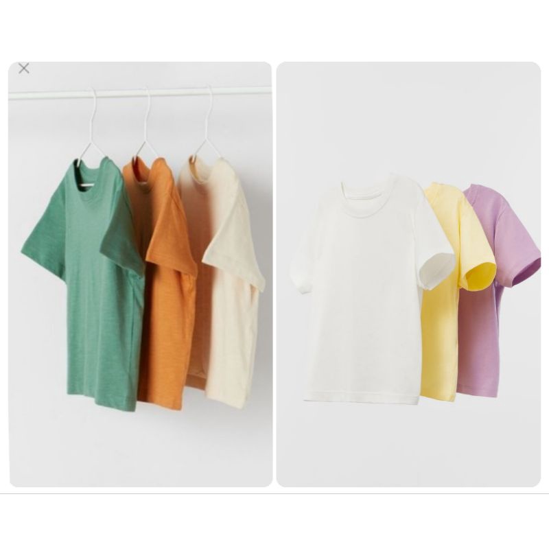 Set 3 áo thun trơn Zara authentic