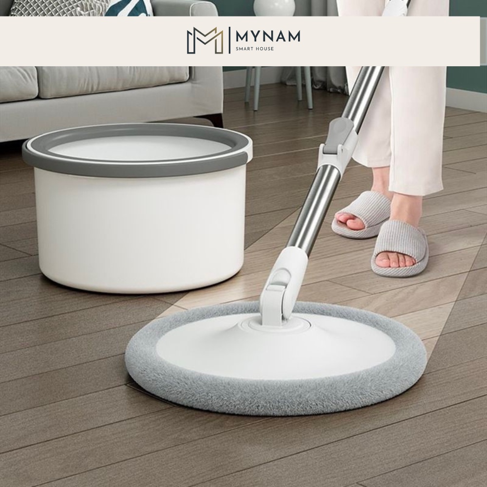 Cây lau nhà tự vắt thông minh MYNAM chổi lau nhà tách nước bẩn 360 độ bộ lau nhà cao cấp chính hãng