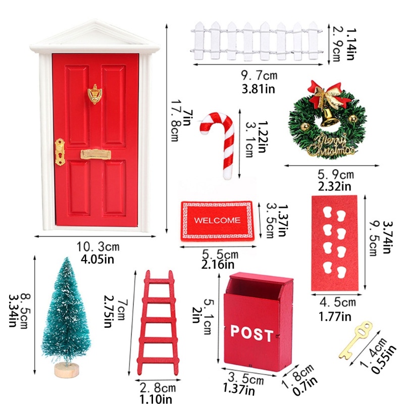 Mô Hình Nội Thất Mini Phong Cách Giáng Sinh Dành Cho Nhà Búp Bê