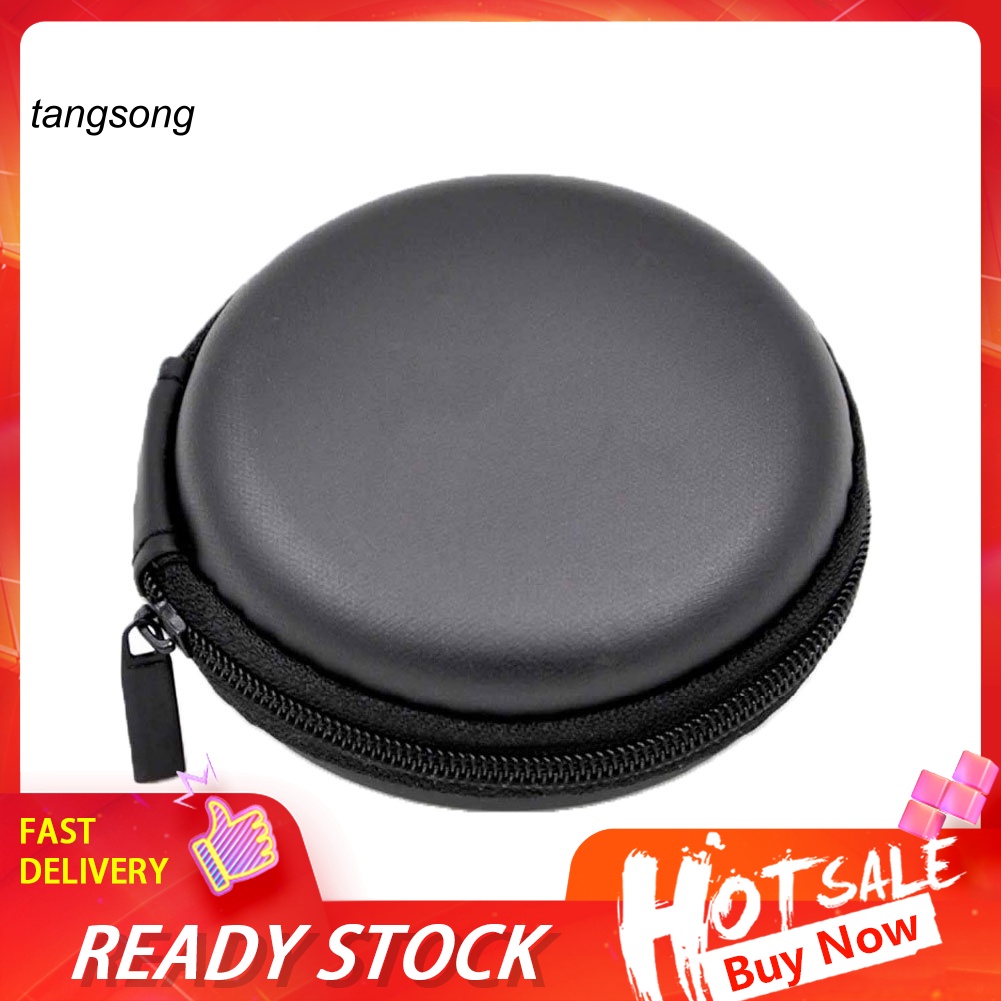 Túi Tròn Đựng Tai Nghe Chống Sốc Đa Năng Có Khóa Kéo Tiện Dụng