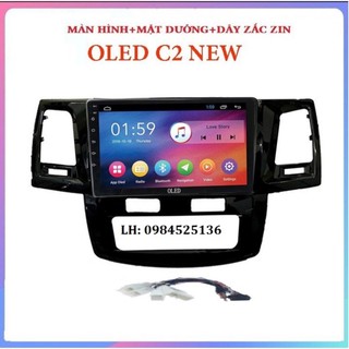 Màn hình dvd android oled c2 theo xe toyota fotuner 2008-2014 mới, kèm dưỡng, jack cắm, phần mềm vietmaps1