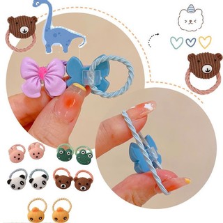 Set 2 thun cột tóc HQ cho bé họa tiết cute