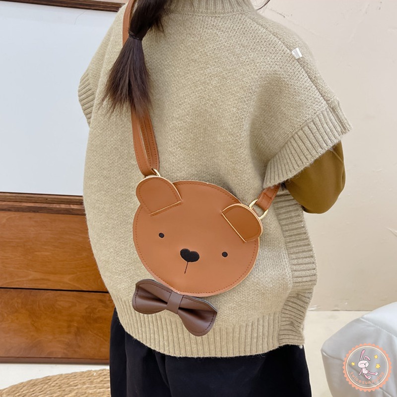 Túi Đeo Vai Đựng Son Môi / Tiền Xu Họa Tiết Hoạt Hình Phong Cách Hàn Quốc Cho Bé Gái